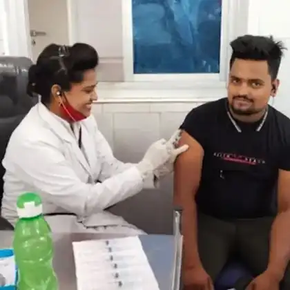On call nurse providing care at home